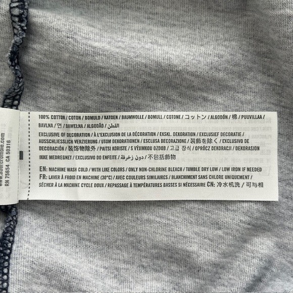 Hollister Men's‎ T-Shirt L Heather Blue Must Have Collection Curved Hem Tee - Picture 7 of 7